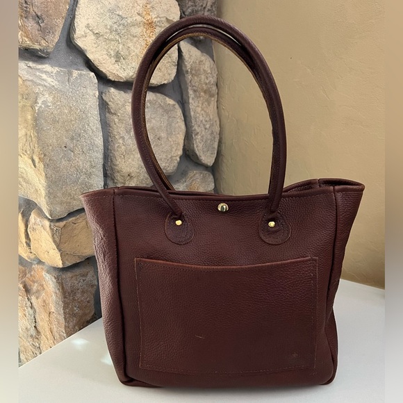 Deerfield Leathers Barn Bag Quality Leather Tote Bag - Picture 1 of 15